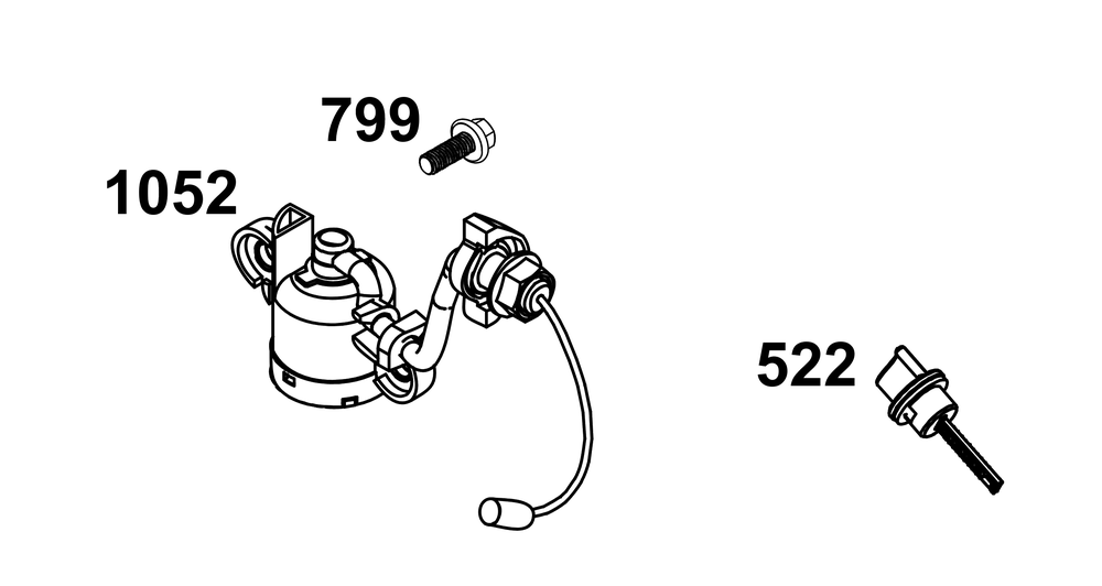 Lubrication Group Diagram and Parts List for 106232-0268-H1 100000 - 19Z999 Briggs and Stratton Engine